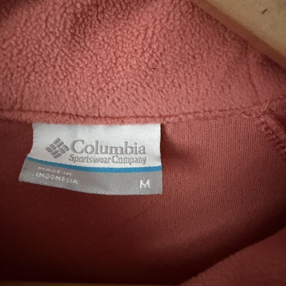Columbia Women's Medium Coral Fleece Classic 1/4 Zip Casual Pullover - Picture 2 of 8